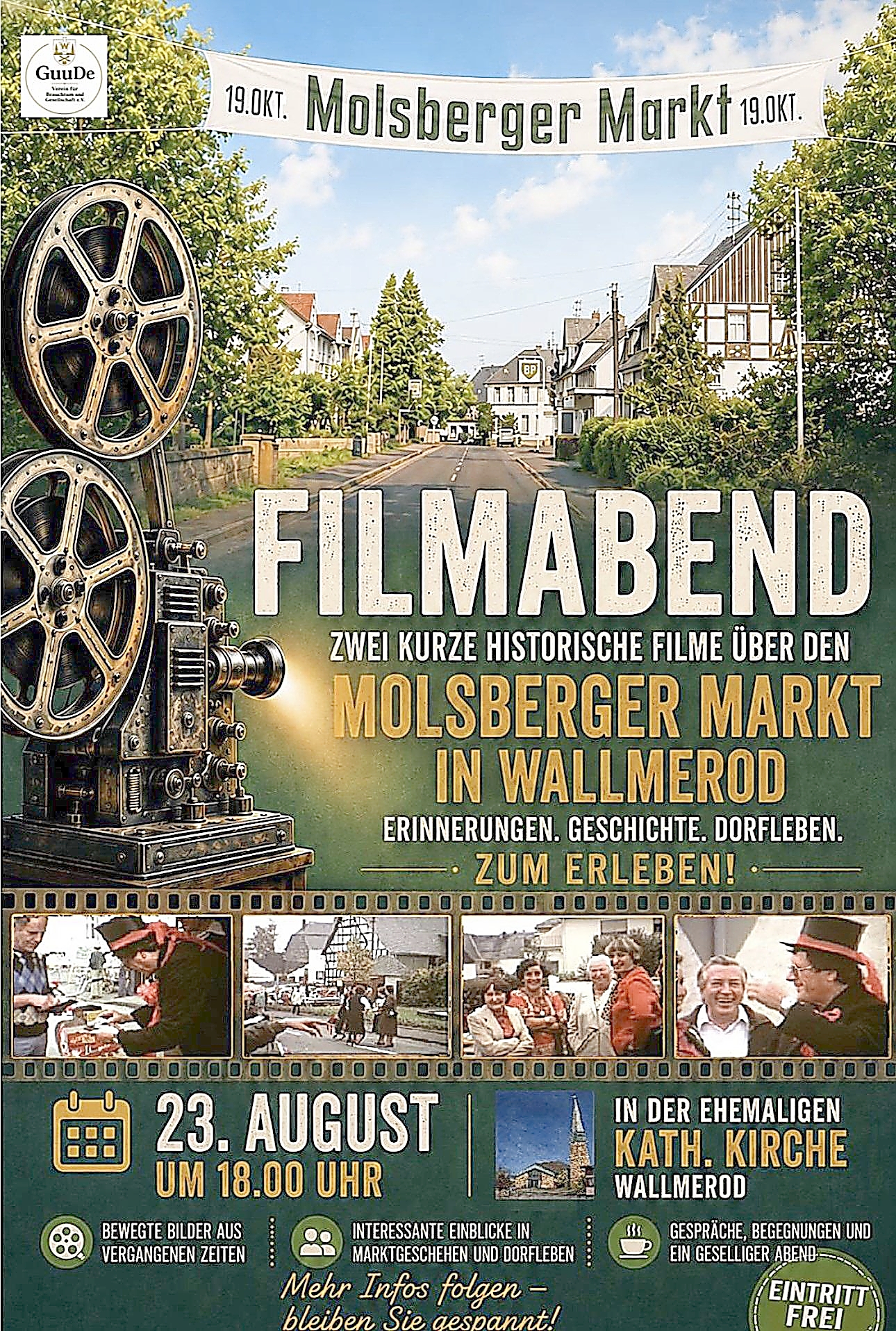 Filmabend zur Geschichte des Molsberger Marktes